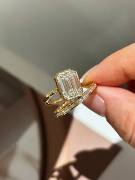 Кольцо-солитер «Изумруд», 3 ct