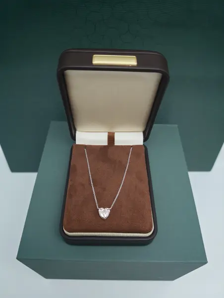 Подвеска с розовым бриллиантом «Сердце», 2 ct